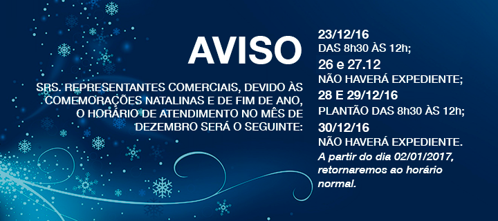Horário Especial Natal